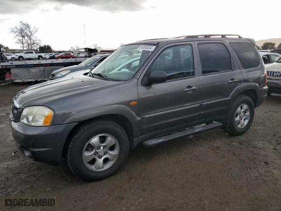 2003 Mazda Tribute LX with VIN 4F2YZ04133KM26091, listed as a Copart auction lot 86595334 with 194,280 mi miles and Salvage Title. Bid and sale history available at carsss.com. Image 1.