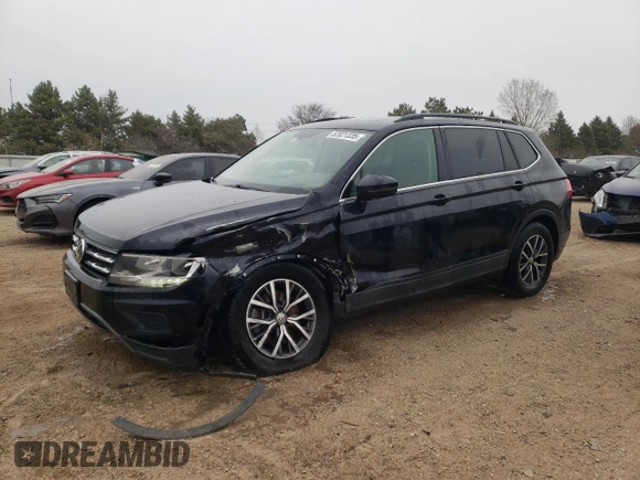 2019 Volkswagen Tiguan SE with VIN 3VV2B7AX2KM201195, listed as a Copart auction lot 52821335 with 72,382 mi miles and Salvage Title. Bid and sale history available at DreamBid. Image 1.