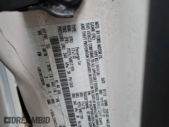 2013 Ford C-Max SEL z VIN 1FADP5BU0DL549038, wystawiony jako Copart lot #58569685 z przebiegiem 101 607 mil mil oraz Szkoda całkowita • Salvage title. Historia ofert i sprzedaży dostępna na DreamBid. Obrazek 14.