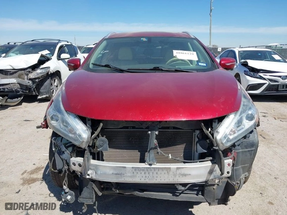 2015 Nissan Murano SL with VIN 5N1AZ2MG6FN229352, listed as a IAAI auction lot 41861129 with 136,242 mi miles. Bid and sale history available at carsss.com. Image 13.