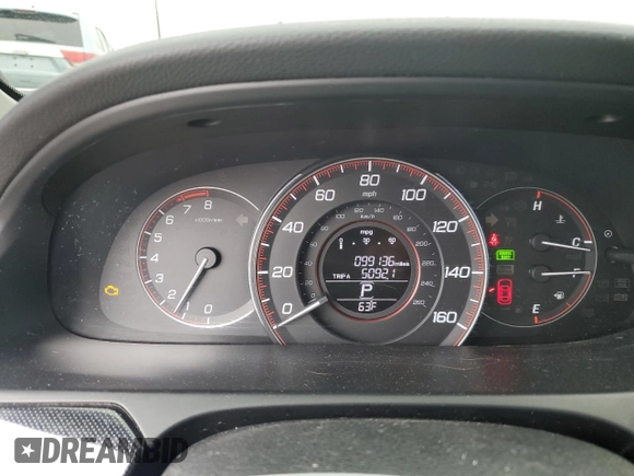 2015 Honda Accord Sport with VIN 1HGCR2F5XFA259858, listed as a Copart auction lot 56637275 with 99,136 mi miles and Clean Title. Bid and sale history available at DreamBid. Image 9.