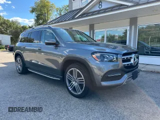 2022 Mercedes-Benz GLS 450 with VIN 4JGFF5KE7NA609887, listed as a Copart auction lot 66399385 with 105,496 mi miles and Clean title. Bid and sale history available at DreamBid. Image 1.