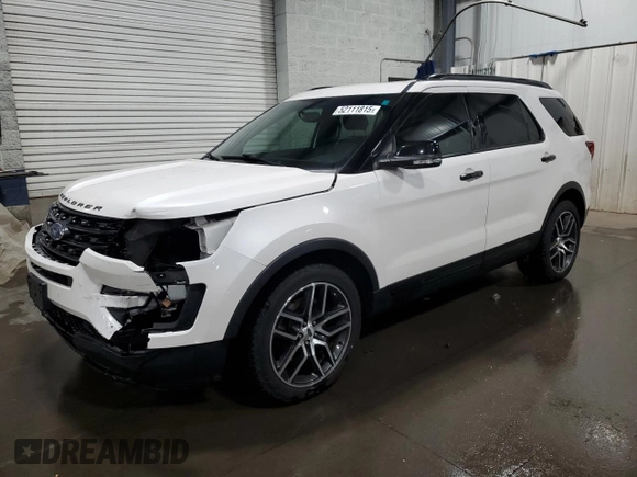 2016 Ford Explorer Sport with VIN 1FM5K8GT1GGC12627, listed as a Copart auction lot 52111815 with 145,977 mi miles and Salvage Title. Bid and sale history available at DreamBid. Image 1.