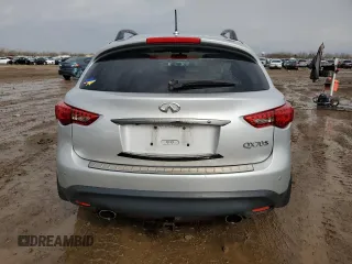 2016 Infiniti QX70 with VIN JN8CS1MW4GM400288, listed as a Copart auction lot 51423095 with 115,733 mi miles and Salvage title. Bid and sale history available at DreamBid. Image 6.