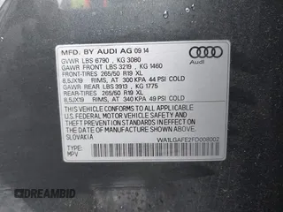 2015 Audi Q7 Premium Plus with VIN WA1LGAFE2FD008002, listed as a IAAI auction lot 42244720 with 110,732 mi miles and . Bid and sale history available at DreamBid. Image 9.