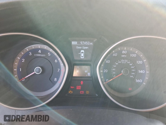 2013 Hyundai Elantra GT with VIN KMHD35LE4DU117801, listed as a Copart auction lot 74888134 with 97,453 mi miles and Salvage Title. Bid and sale history available at carsss.com. Image 9.