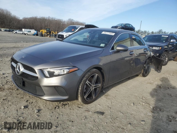2022 Mercedes-Benz A 220 with VIN W1K3G4FB2NJ337365, listed as a Copart auction lot 44711455 with 29,537 mi miles and Salvage Title. Bid and sale history available at DreamBid. Image 1.