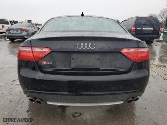 2009 Audi S5 with VIN WAURV78T89A037348, listed as a Copart auction lot 43161005 with 254841 miles and Clean Title. Bid and sale history available at carsss.com. Image 6.