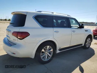 2016 Infiniti QX80 with VIN JN8AZ2ND6G9800359, listed as a Copart auction lot 76116384 with 155,209 mi miles and Salvage Title. Bid and sale history available at carsss.com. Image 3.