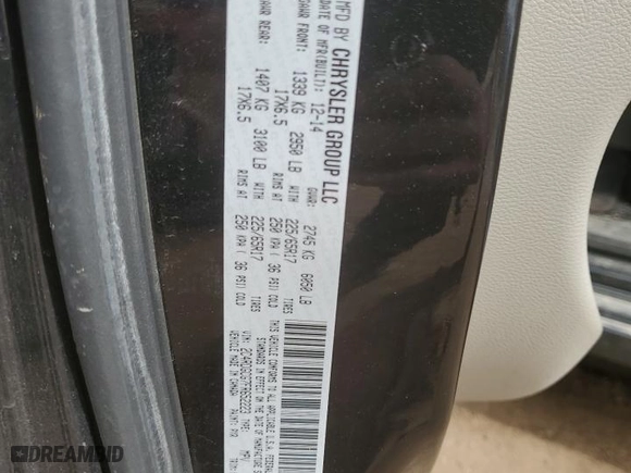 2015 Dodge Grand Caravan SXT with VIN 2C4RDGCG7FR652223, listed as a Copart auction lot 50393575 with 154,345 mi miles and Salvage Title. Bid and sale history available at carsss.com. Image 13.
