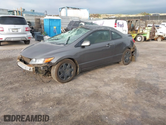 2009 Honda Civic Cpe LX with VIN 2HGFG12649H525893, listed as a IAAI auction lot 41562520 with 265,157 mi miles. Bid and sale history available at carsss.com. Image 2.