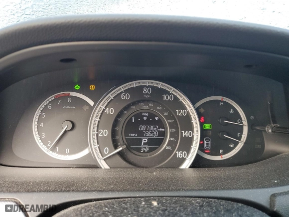 2013 Honda Accord Sdn LX with VIN 1HGCR2F3XDA258219, listed as a Copart auction lot 46344885 with 87,362 mi miles and Salvage Title. Bid and sale history available at carsss.com. Image 9.