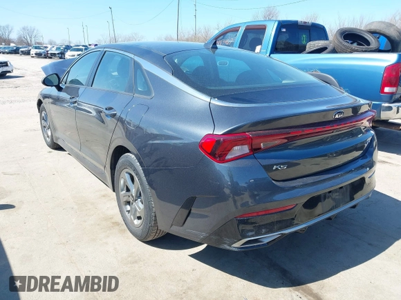 2021 Kia K5 LXS with VIN 5XXG14J2XMG022501, listed as a IAAI auction lot 41894254 with 47,097 mi miles. Bid and sale history available at carsss.com. Image 3.