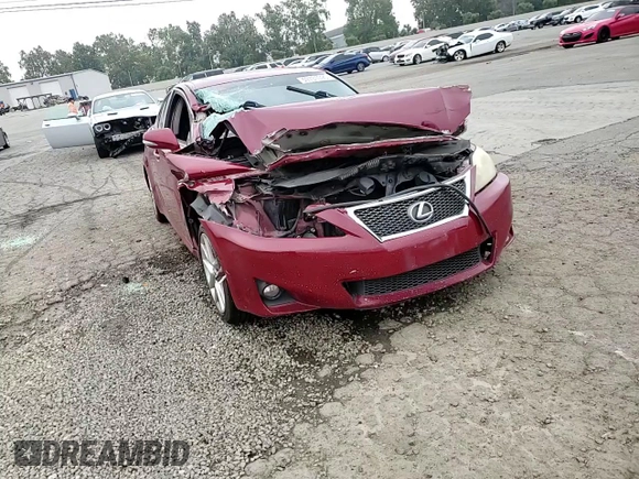 2013 Lexus IS 250 with VIN JTHBF5C26D5190413, listed as a Copart auction lot 59731095 with 194,651 mi miles and Salvage title. Bid and sale history available at DreamBid. Image 14.