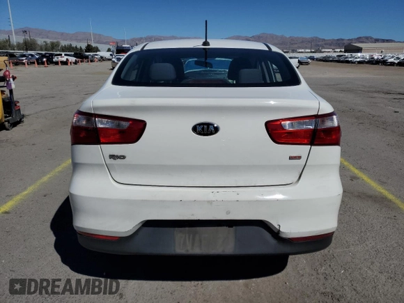 2016 Kia Rio LX with VIN KNADM4A33G6684830, listed as a Copart auction lot 50565905 with 86,738 mi miles and Salvage Title. Bid and sale history available at carsss.com. Image 6.