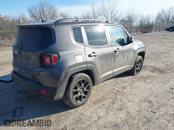 2020 Jeep Renegade Latitude with VIN ZACNJBBB8LPL33152, listed as a IAAI auction lot 41464373 with 92,925 mi miles and . Bid and sale history available at DreamBid. Image 4.