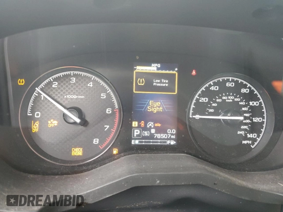 2020 Subaru Forester z VIN JF2SKAAC7LH462659, wystawiony jako Copart lot #57555265 z przebiegiem 78 507 mil mil oraz Szkoda całkowita • Salvage title. Historia ofert i sprzedaży dostępna na DreamBid. Obrazek 9.