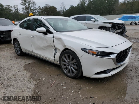2023 Mazda 3 S Carbon Edition with VIN 3MZBPACM2PM370458, listed as a Copart auction lot 82400504 with 24,460 mi miles and Salvage title. Bid and sale history available at DreamBid. Image 4.