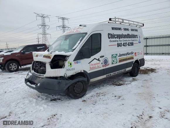 2018 Ford Transit Van with VIN 1FTBW2CG1JKA31209, listed as a Copart auction lot 44804855 with NaN miles and Salvage Title. Bid and sale history available at carsss.com. Image 1.