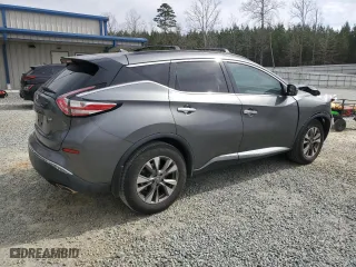 2015 Nissan Murano Platinum with VIN 5N1AZ2MG8FN280481, listed as a Copart auction lot 46923685 with 107,022 mi miles and Salvage Title. Bid and sale history available at carsss.com. Image 3.