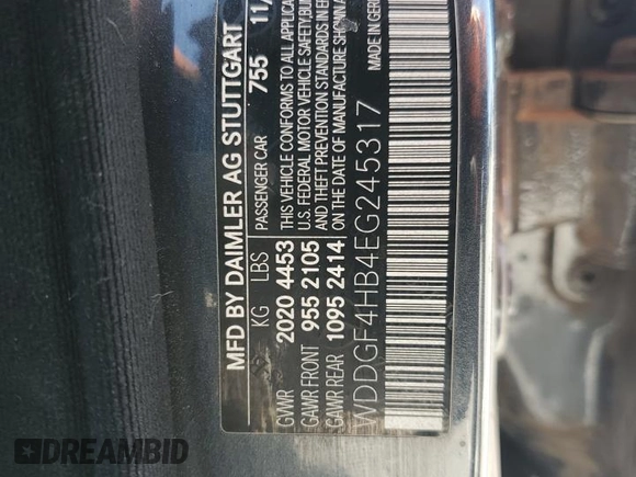 2014 Mercedes-Benz C 250 Sport with VIN WDDGF4HB4EG245317, listed as a Copart auction lot 54272695 with 121,599 mi miles and Salvage title. Bid and sale history available at DreamBid. Image 12.