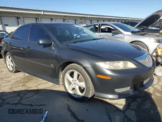 2004 Mazda Mazda6 s with VIN 1YVHP80D845N88703, listed as a Copart auction lot 42781455 with 202,529 mi miles and Salvage Title. Bid and sale history available at carsss.com. Image 4.