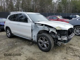 2020 BMW X3 sDrive30i with VIN 5UXTY3C03LLU72584, listed as a Copart auction lot 44106795 with 77,594 mi miles and Salvage Title. Bid and sale history available at carsss.com. Image 4.