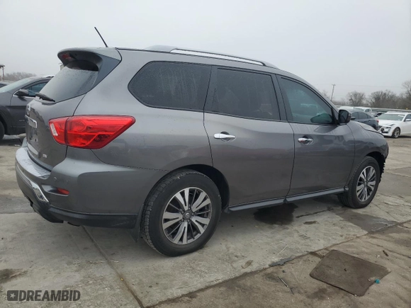 2017 Nissan Pathfinder SV with VIN 5N1DR2MN4HC676319, listed as a Copart auction lot 43793655 with 108,037 mi miles and Salvage Title. Bid and sale history available at carsss.com. Image 3.