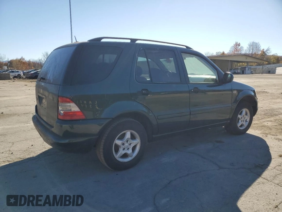 2001 Mercedes-Benz M-Class with VIN 4JGAB54E21A257928, listed as a Copart auction lot 77789424 with 98,228 mi miles and Clean Title. Bid and sale history available at carsss.com. Image 3.