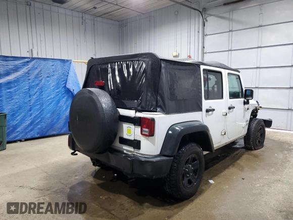 2015 Jeep Wrangler Unlimited Sport with VIN 1C4BJWDG0FL737965, listed as a Copart auction lot 56711765 with 149,528 mi miles and Salvage title. Bid and sale history available at DreamBid. Image 3.