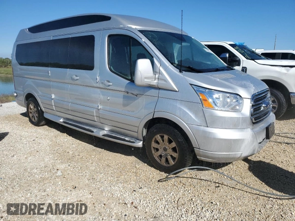 2018 Ford Transit with VIN 1FTYE9ZG7JKA53471, listed as a Copart auction lot 76933234 with 78,295 mi miles and Salvage title. Bid and sale history available at DreamBid. Image 4.