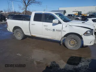 2013 Ram 1500 Sport with VIN 1C6RR7HT3DS713271, listed as a Copart auction lot 46674435 with 240,310 mi miles and Salvage title. Bid and sale history available at DreamBid. Image 4.