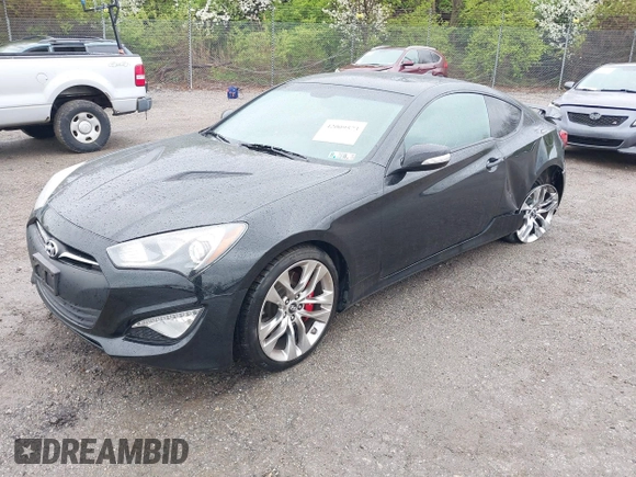 2016 Hyundai Genesis Coupe R-Spec with VIN KMHHU6KJ9GU132432, listed as a IAAI auction lot 42009573 with 63,267 mi miles and . Bid and sale history available at DreamBid. Image 2.