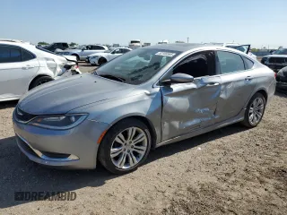 2015 Chrysler 200 Limited with VIN 1C3CCCAB1FN672686, listed as a Copart auction lot 52155565 with 117,710 mi miles and Salvage Title. Bid and sale history available at carsss.com. Image 1.