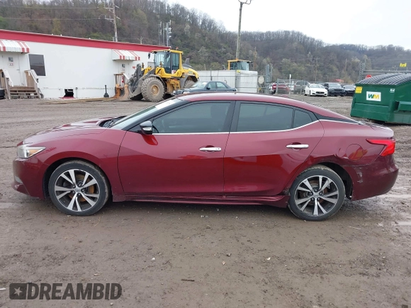 2017 Nissan Maxima SV with VIN 1N4AA6AP9HC372792, listed as a IAAI auction lot 41953278 with 112,250 mi miles and . Bid and sale history available at DreamBid. Image 14.