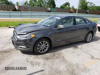 2017 Ford Fusion Titanium with VIN 3FA6P0SU8HR297879, listed as a Copart auction lot 57278235 with 145,923 mi miles and Salvage title. Bid and sale history available at DreamBid. Image 1.