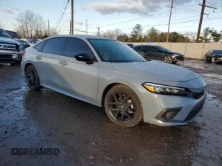 2024 Honda Civic Sedan Sport with VIN 2HGFE2F50RH526455, listed as a Copart auction lot 43948805 with 10,820 mi miles and Salvage Title. Bid and sale history available at carsss.com. Image 4.