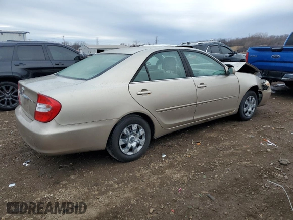 2004 Toyota Camry LE with VIN 4T1BE32K94U343233, listed as a Copart auction lot 50974595 with Not Provided miles and Salvage Title. Bid and sale history available at DreamBid. Image 3.
