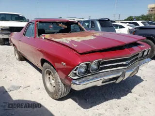 1969 Chevrolet El Camino z VIN 136809K445629, wystawiony jako Copart lot #57011525 z przebiegiem Nie podano mil oraz Szkody całkowita. Historia ofert i sprzedaży dostępna na DreamBid. Obrazek 4.
