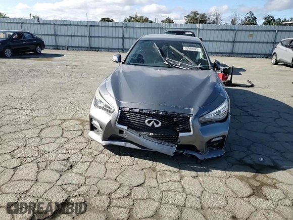 2020 Infiniti Q50 Luxe with VIN JN1EV7AP0LM202428, listed as a Copart auction lot 56969825 with 63,070 mi miles and Salvage title. Bid and sale history available at DreamBid. Image 25.