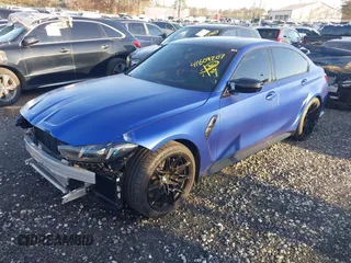 2025 BMW M3 Competition xDrive with VIN WBS33HJ05SFT74162, listed as a IAAI auction lot 41609207 with 2,912 mi miles and . Bid and sale history available at DreamBid. Image 2.