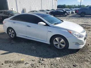 2012 Hyundai Sonata Hybrid z VIN KMHEC4A41CA035615, wystawiony jako Copart lot #57232455 z przebiegiem 177 688 mil mil oraz Szkoda całkowita • Salvage title. Historia ofert i sprzedaży dostępna na DreamBid. Obrazek 4.