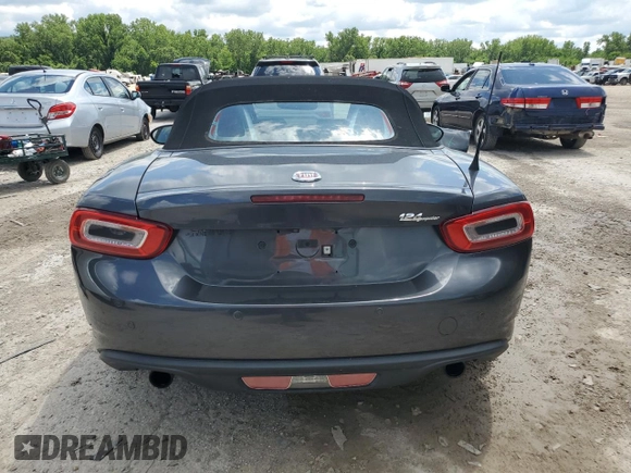 2017 FIAT 124 Spider Lusso with VIN JC1NFAEK4H0103516, listed as a Copart auction lot 57253905 with 46,291 mi miles and Salvage title. Bid and sale history available at DreamBid. Image 6.