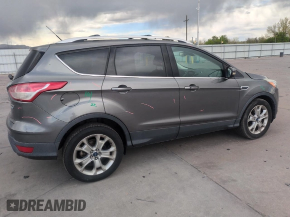 2014 Ford Escape Titanium with VIN 1FMCU9J97EUB30467, listed as a Copart auction lot 54949035 with 112,013 mi miles and Salvage Title. Bid and sale history available at DreamBid. Image 3.
