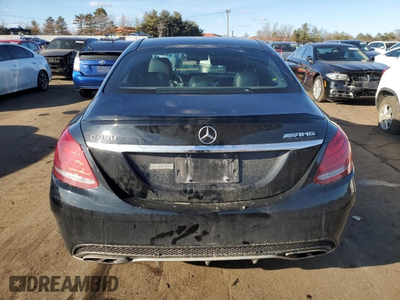 2016 Mercedes-Benz C 450 AMG with VIN 55SWF6EB8GU142712, listed as a Copart auction lot 47525155 with 118,110 mi miles and Salvage Title. Bid and sale history available at carsss.com. Image 6.