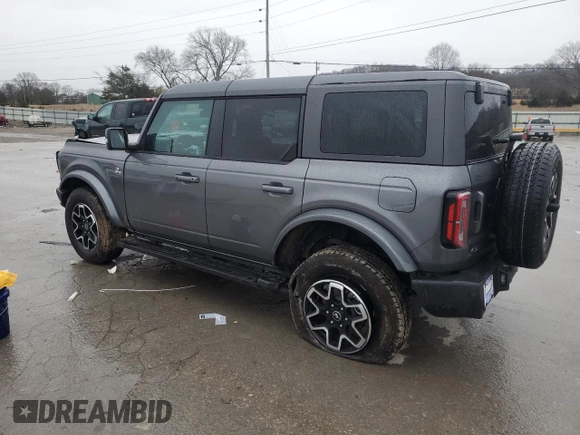2024 Ford Bronco Outer Banks with VIN 1FMDE8BH9RLB27518, listed as a Copart auction lot 43116025 with 598 mi miles and Salvage Title. Bid and sale history available at DreamBid. Image 2.