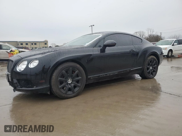 2014 Bentley Continental GT with VIN SCBFT7ZA2EC088631, listed as a Copart auction lot 88113335 with 40,199 mi miles and Salvage Title. Bid and sale history available at DreamBid. Image 1.