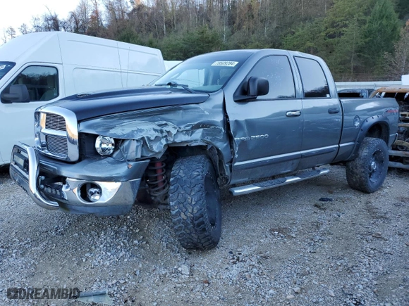 2005 Dodge Ram 2500 SLT with VIN 3D7KS28D45G745834, listed as a Copart auction lot 79509284 with 125,921 mi miles and Salvage Title. Bid and sale history available at carsss.com. Image 1.