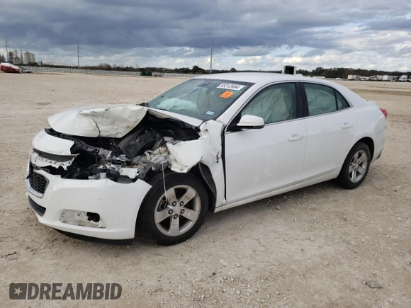 2016 Chevrolet Malibu LT with VIN 1G11C5SA4GF163412, listed as a Copart auction lot 85312464 with Not Provided miles and Salvage Title. Bid and sale history available at carsss.com. Image 1.