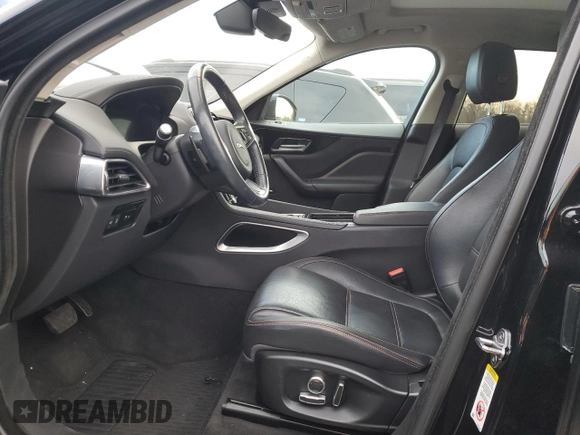 2020 Jaguar F-Pace 25t Prestige with VIN SADCK2FX0LA647878, listed as a Copart auction lot 81964404 with 46,720 mi miles and Salvage title. Bid and sale history available at DreamBid. Image 7.